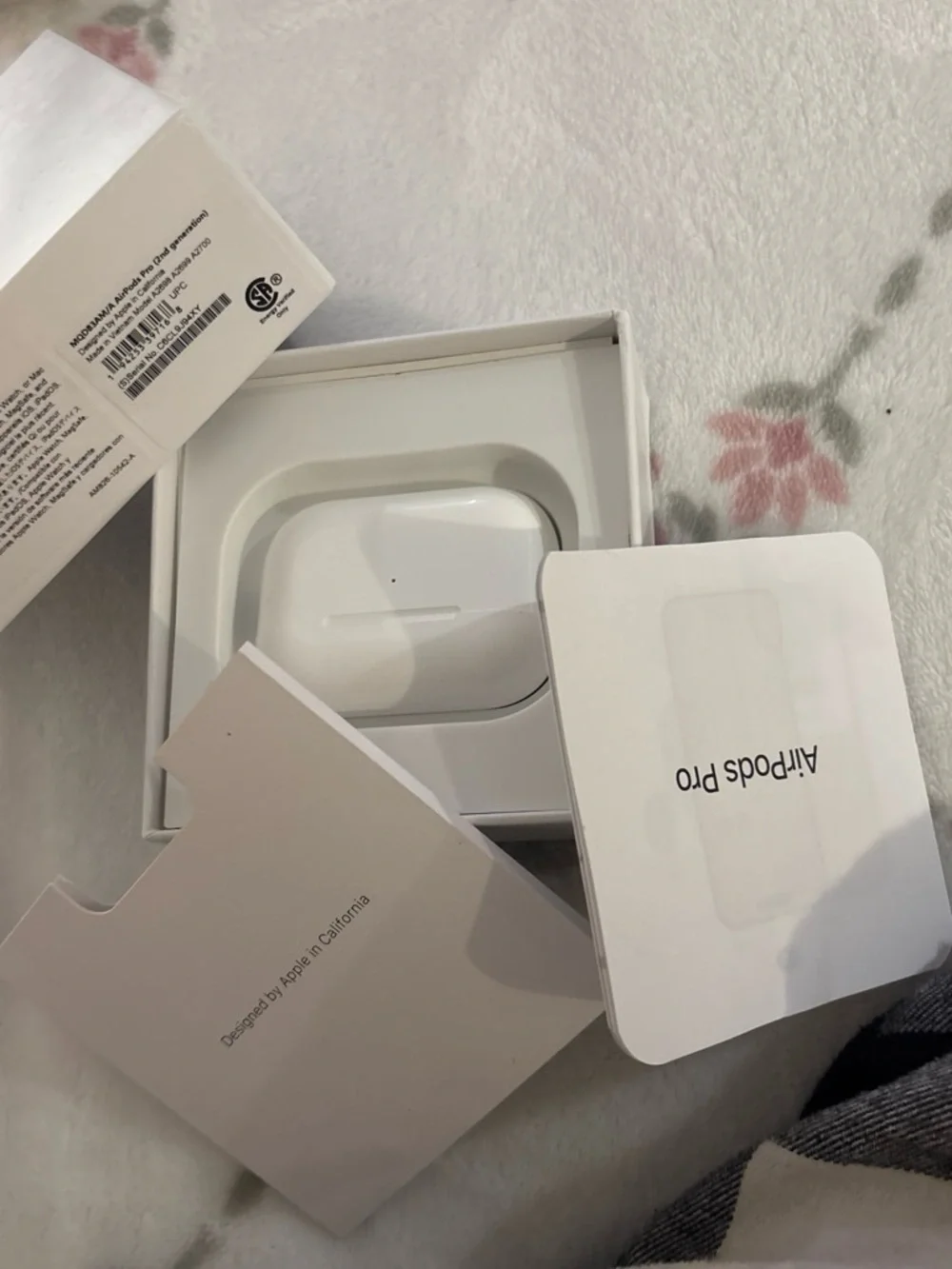Apple AirPods Pro Charging Case in White with Packaging Inserts